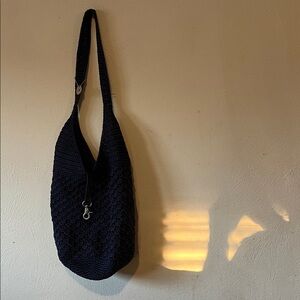 Navy Blue Shoulder Bag Tge Sak